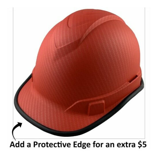 Pyramex Ridgeline Cap Style Hard Hat with 4pt Suspension - Red Graphite Thumb {6}