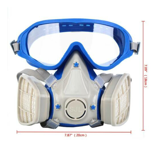 Full Face Gas Mask Cover Spraying Paint Chemical Comprehensive Respirator Mask image {2}