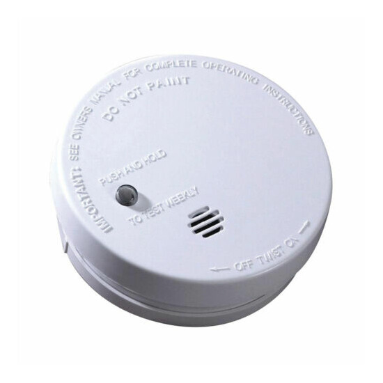 2 PACK IONIZATION SMOKE DETECTOR Battery Operated Home Fire Alarm Safety Sensor image {2}