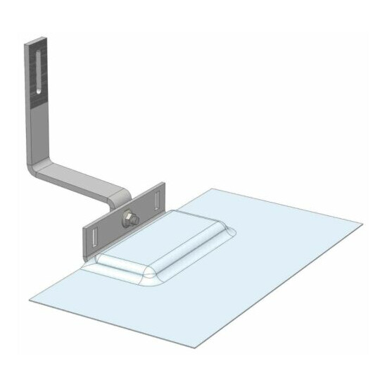 Magerack Tile Hook Bracket with Flashing Solar Panel PV Module Mounting Pack 10 image {2}