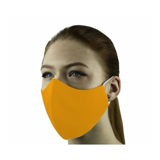3 Face Masks Set In 3 sizes Triple Layers 100% Cotton Washable Reusable W/Pocket image {43}