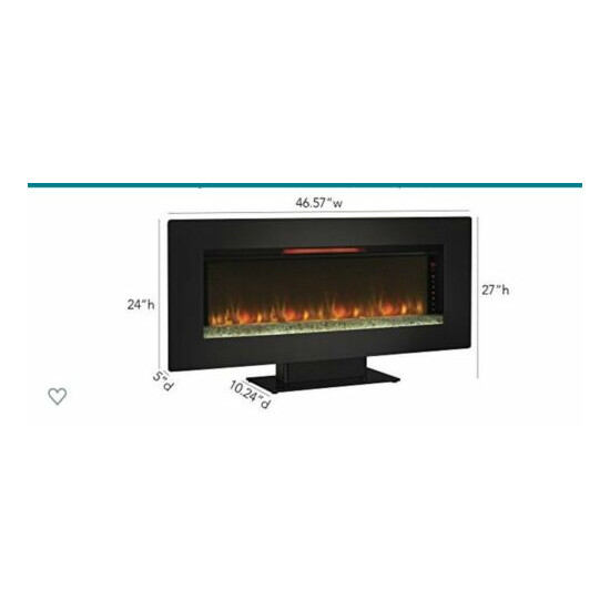 electric fireplace wall mount image {4}