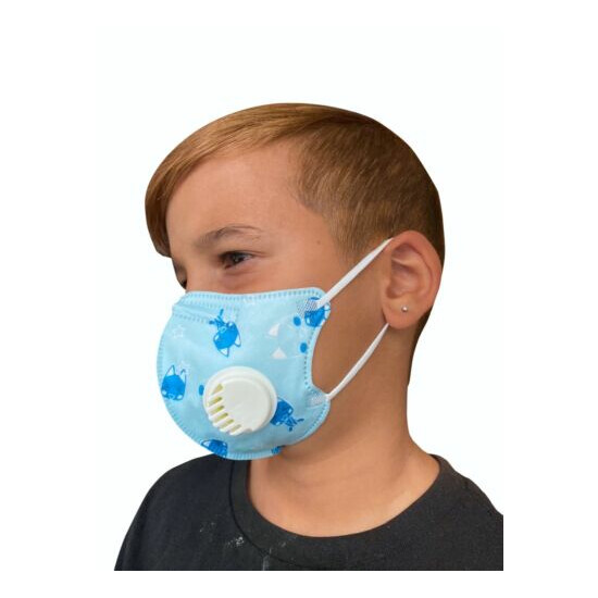 PACK OF {3} KIDS FACE MASK, very soft & Comfortable, MASK, BLUE KID MASK image {2}
