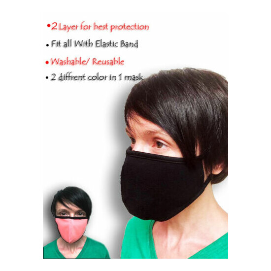 Made in USA Double Layered Reusable Face Mask - FAST SHIPPING image {3}