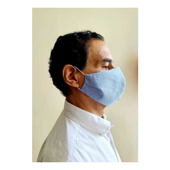 Fabric mask washable, reusable, elegant fo personal safety. Available in colors. image {1}