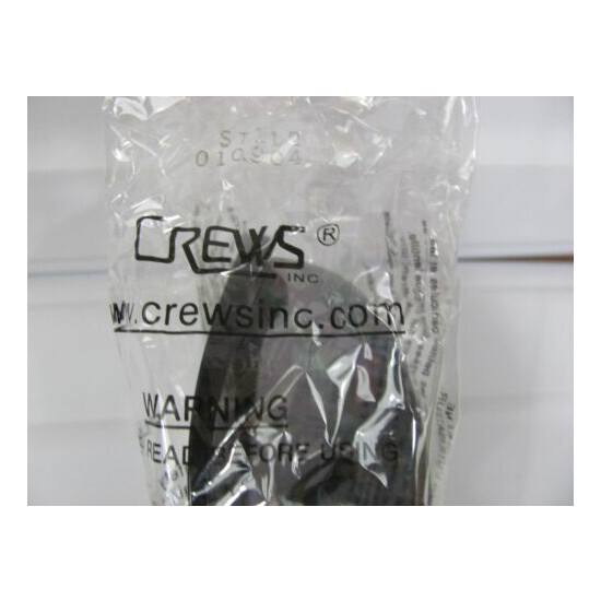NEW Qty Of 1 Crews ST112 Storm Safety Glasses Black Frame Grey Lens Gray Wraparo image {4}