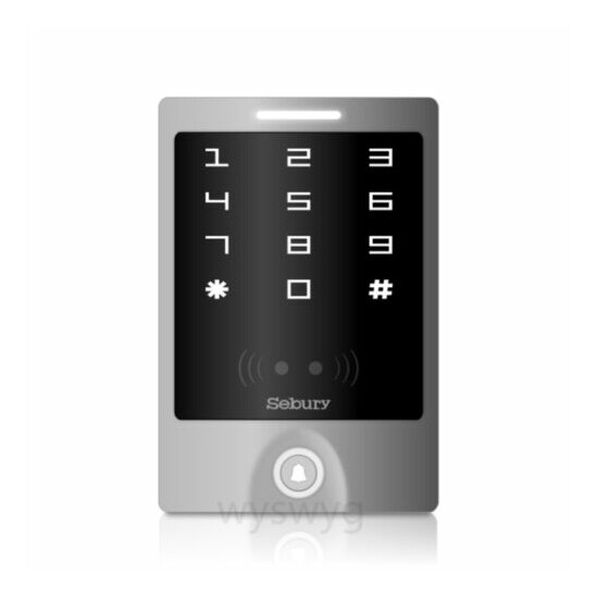 RFID EM 125KHz Door Access Controller Touch Keypad Waterproof Sebury sTouch W-w image {3}
