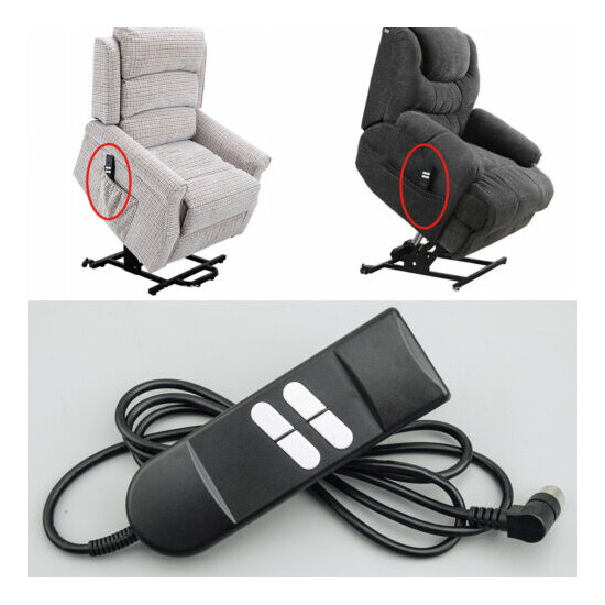 4-Button Hand Remote Control for Lift Chair Sofa Electric Power Recliner Switch image {1}