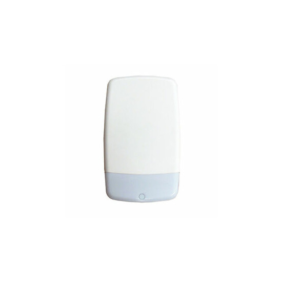 White Dummy / Decoy Alarm Bell Box with White Lens & backplate (No Flashing LED) image {1}