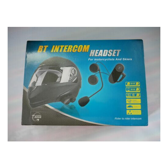 Bluetooth for Motorcycle / ski Helmet Intercom Headset kit x 2 TCOM-SC NIB image {1}