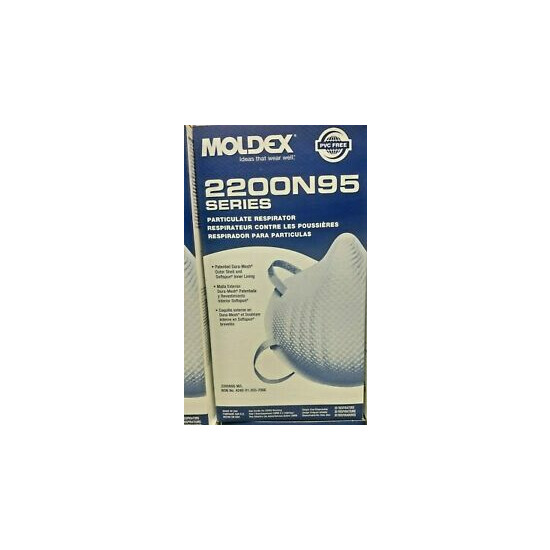 Moldex 2200- 2207 95 - M/L - BOX OF 20 - US Stock - New - Exp Date 12/2029 image {1}