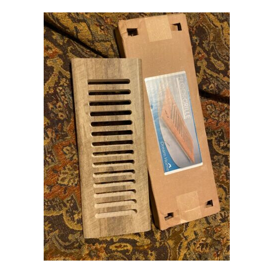 Dream Home Floor Grille Wooden vent cover New in box - 4x10 image {4}