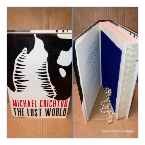 Hollow Stash Book - Hidden Secret Safe Box - The Lost World Michael Crichton image {1}