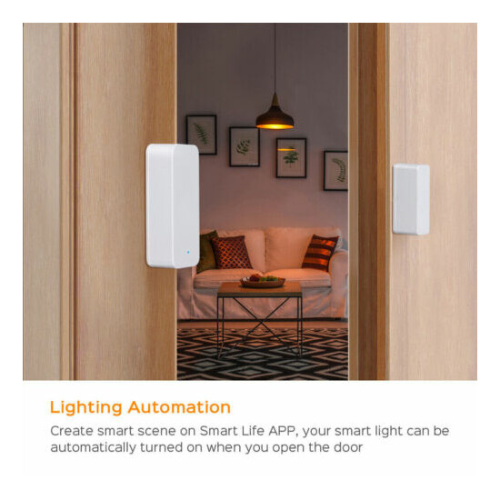 WiFi Smart Door Window Sensor Home Security Alarm Detector for Alexa Google Home image {5}