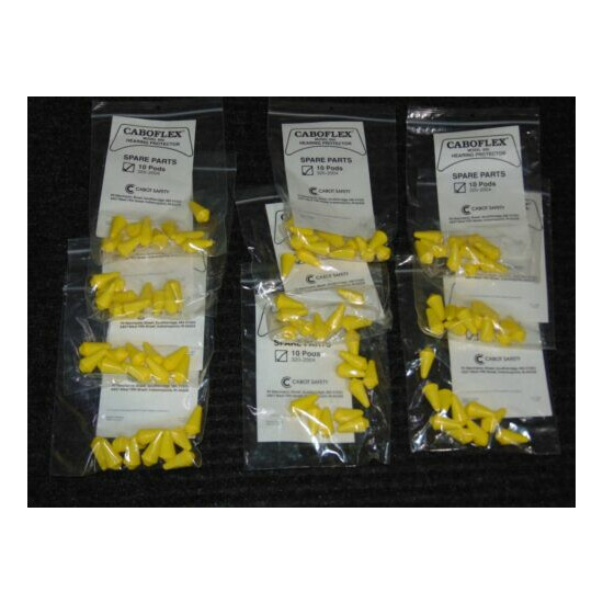 100 Pcs New Replacement E-A-R Caboflex Band Hearing Protector Ear Plugs Earplugs image {1}