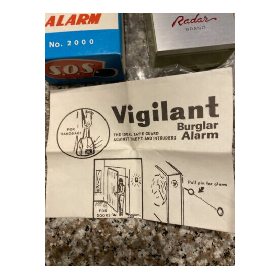 Vintage, Vigilant Burglar Alarm, Radar Brand No 2000, New Old Store Stock image {3}