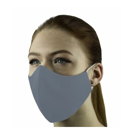 3 Face Masks Set In 3 sizes Triple Layers 100% Cotton Washable Reusable W/Pocket image {5}