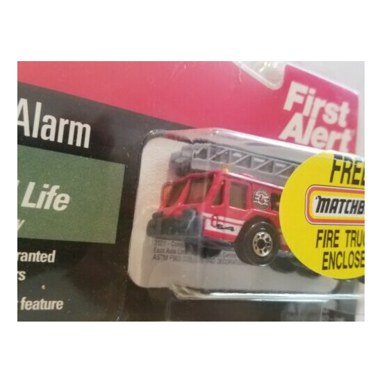 Vintage First Alert Smoke Detector With MatchBox Fire Truck NEW SEALED image {3}
