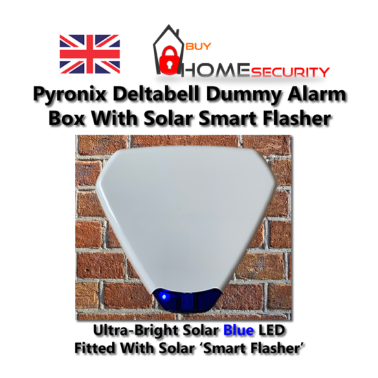 Solar Dummy Alarm Box Smart Flashing LED Maintenance Free Pyronix Bellbox Option image {4}