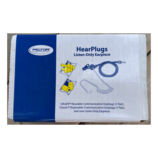 Peltor Communications Listen Only Earpiece HearPlugs Hear Plug HTM06 3.5mm Mono image {1}