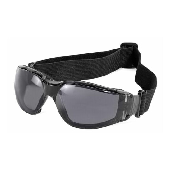 Bullhead CG5 Smoke PFT Permanent Anti Fog Safety Glasses Convertible Goggles image {2}