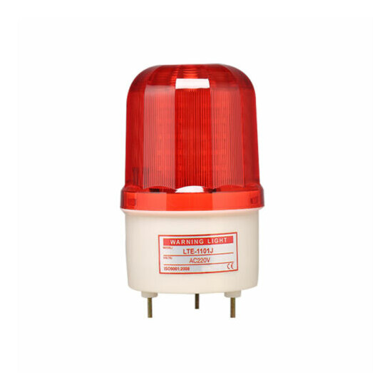 Rotary LED Strobe Alarm Lamp Light Siren LED Warning Light Belt Voice 220/48/12V image {7}