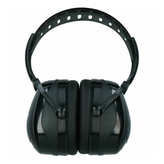 Safety Ear Muffs Defenders Protectors Noise Plugs Fully Adjustable 33 DB Thumb {2}