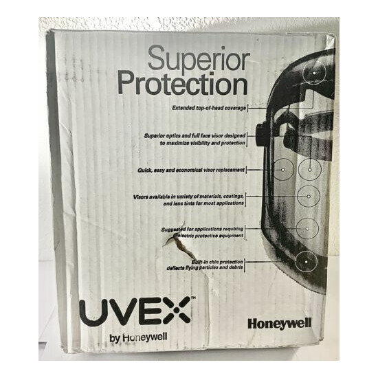 Uvex Bionic Shield Hard Hat Adapter Clear Polycarbonate Visor (light Scratched) image {3}