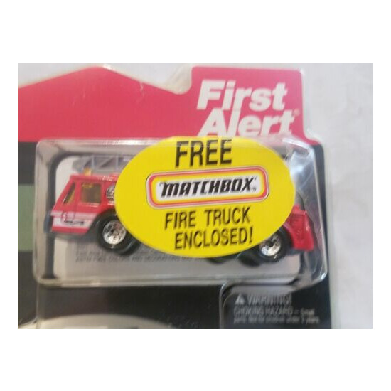 Vintage First Alert Smoke Detector With MatchBox Fire Truck NEW SEALED image {2}