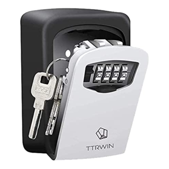 Key Lock Box for House Garage Property Keys Resistant Zinc Alloy Fireproof Dig image {1}