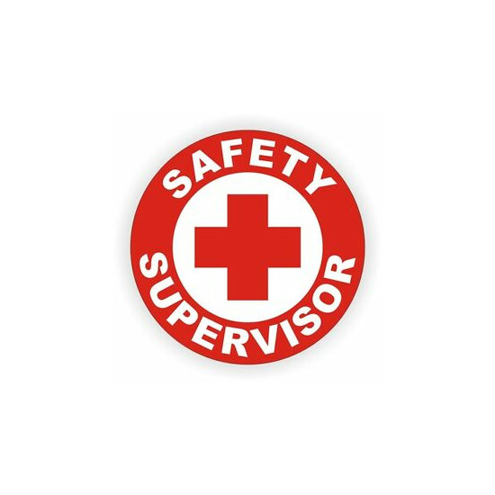 Safety Supervisor Hard Hat Sticker <|> Safety Helmet Decal Label Osha Foreman Thumb {1}