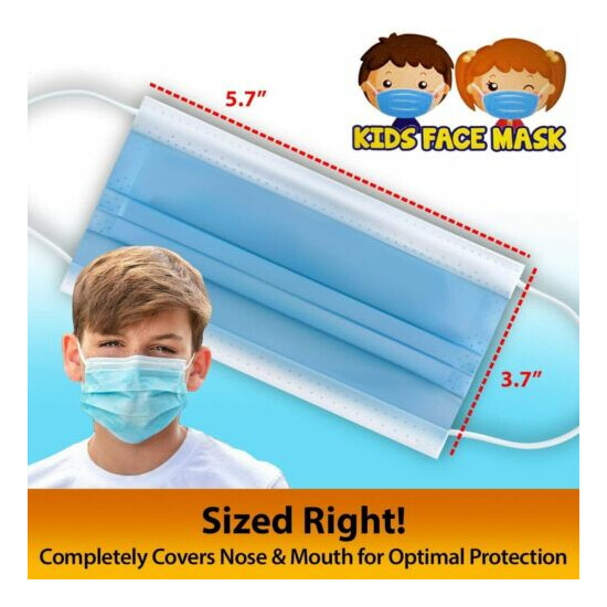 Personal Protective Mask - Protection Face Mask, Breathable - 50 Kids, 50 Adults image {9}