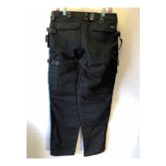 Dunderdon Workwear P7 Cordura Convertible Work Pants Trousers/Shorts Black 32x34 image {7}