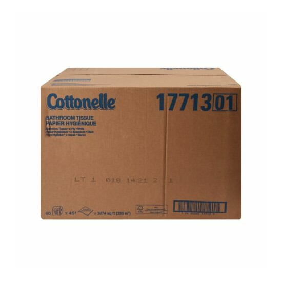 Kleenex Cottonelle 2-Ply Toilet Tissue Paper Rolls White 60 Rolls 17713 image {5}