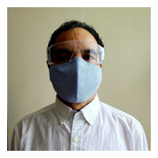 Fabric mask washable, reusable, elegant fo personal safety. Available in colors. image {2}