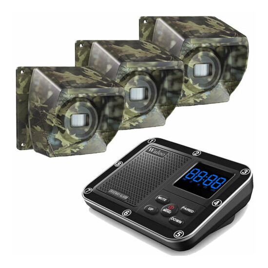 1/3 Mile Rechargeable Driveway Alarm Wireless Long Range Outdoor Motion Detector image {4}