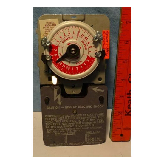 * Heavy Duty - AMF - PARAGON- 220V Timer w Double tabs- POOLS & Water Heaters ** image {1}