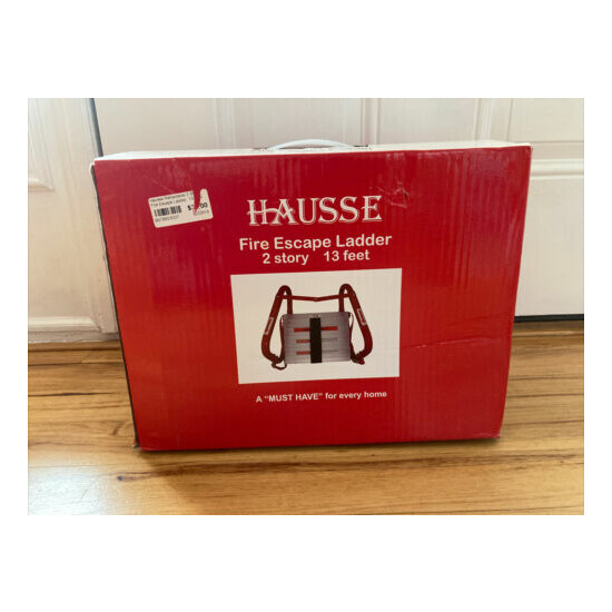 NEW Hausse Retractable 2 Story Fire Escape Ladder 13 Feet / Up to 1000 Pounds image {1}