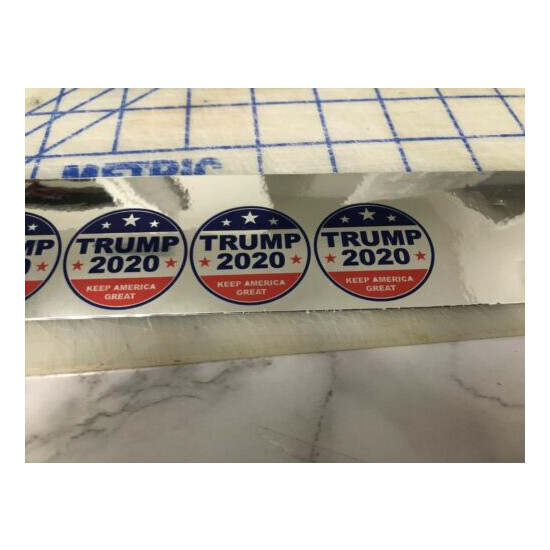  Funny TRUMP 2020 ROUND Hard Hat Sticker Construction Decal  image {7}