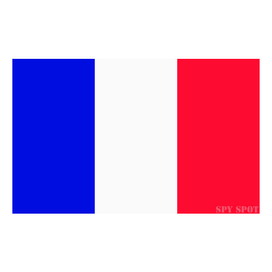 Set of 4 Vinyl France Flag Decal Stickers UV Resistant Weatherproof Spy Spot image {1}