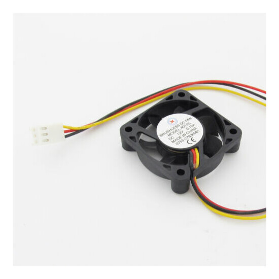 5pcs Brushless DC Cooling Fan 40x40x10mm 40mm 4010 7 blades 12V 3pin Connector image {3}