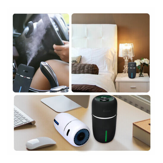 200ml Portable USB LED Mini Car Home Humidifier Aroma Oil Diffuser Mist Purifier image {3}