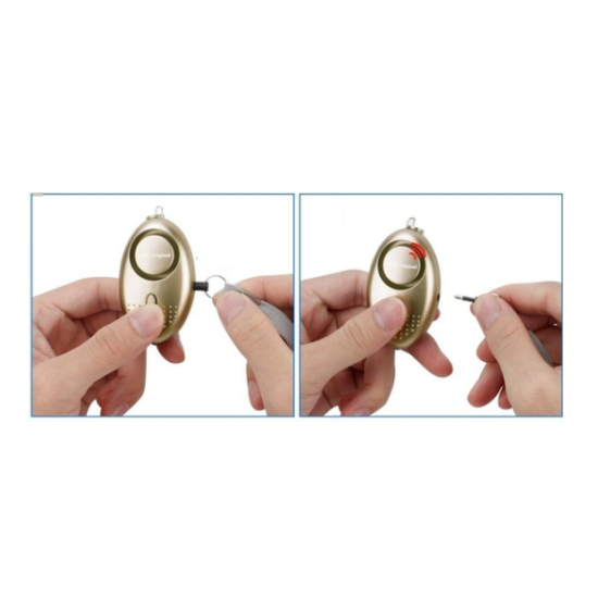 Emergency Personal Safety Keychain Alarm 140 Decibel with LED Flashlight LOUD image {2}