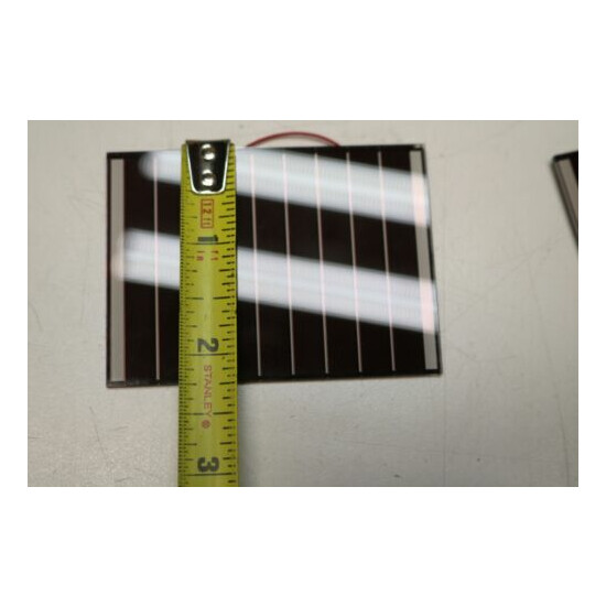5x Pack Lot Panasonic AM-5907CAR 7.7V 229mW Amorphous Solar Panel Cell 3" x2.25" image {3}