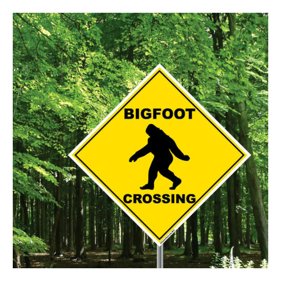 Funny 'Crossing' Signs - 22" Diamond Shaped - Big Foot, Geezer, Zombie, etc!  image {2}