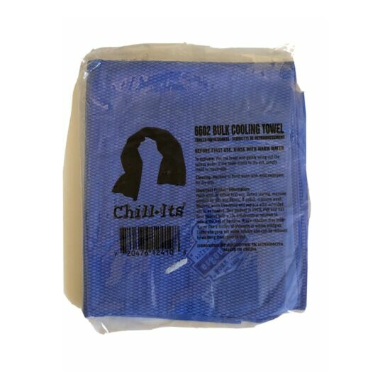 CHILL-ITS BY ERGODYNE 6602 Evaporative Cooling Towel,Blue,PK1 image {1}