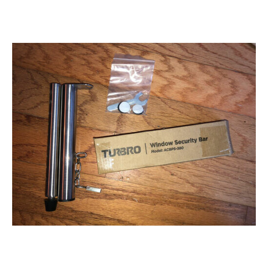 TURBRO Stainless Steel Adjustable Window Security Lock Bar for Sliding Windows  image {1}