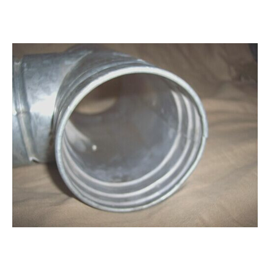 4" Gas Vent Tee Natural Gas Vent Type B Gas Vent Galvanized Tee 4" Stove Pipe image {4}