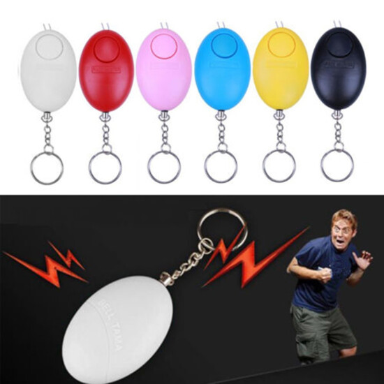New Self Defense Keychain Personal Alarm Emergency Survival Whistle Keyring image {2}