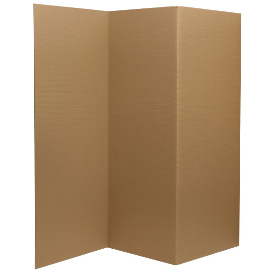 4 ft. Tall Brown Cardboard Room Divider image {2}
